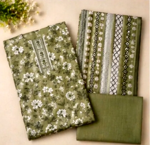 Green_Cotton_Unstitched_Suit_Set_For_Women