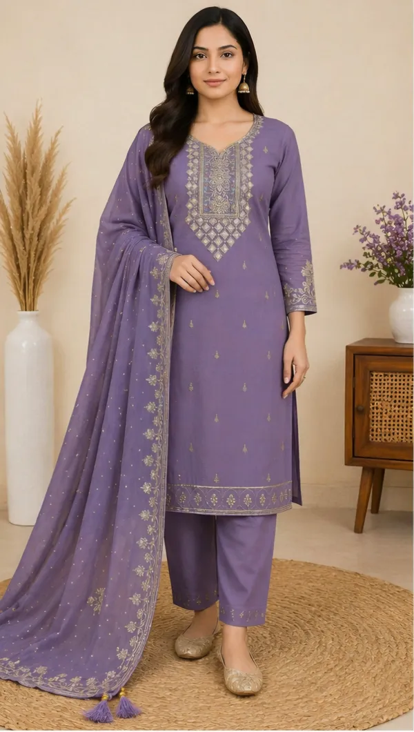 Lavender_Cotton_Unstitched_Suit_Set_For_Women