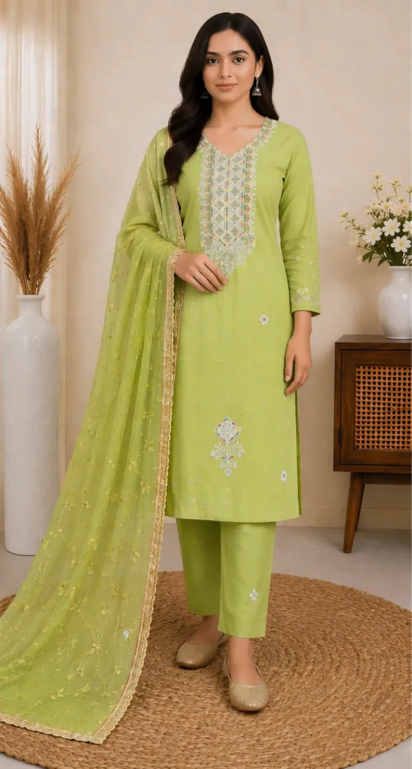 Pista_Green_Cotton_Unstitched_Suit_Set_For_Women
