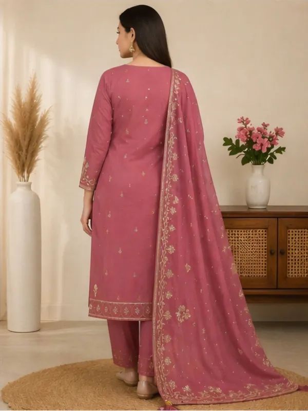 Pink_Cotton_Unstitched_Suit_Set_For_Women
