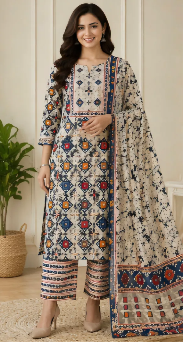 Multicolor_Cotton_Unstitched_Suit_Set_For_Women