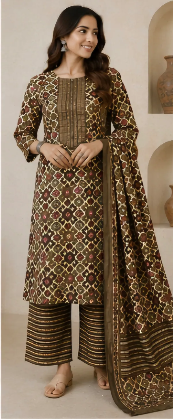 Multicolor_Cotton_Unstitched_Suit_Set_For_Women