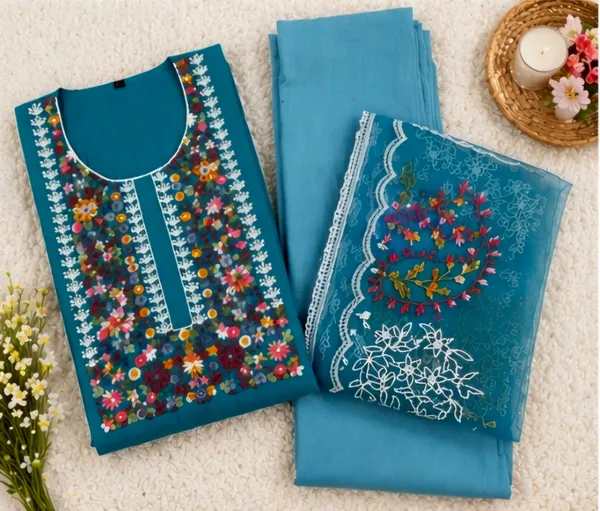 Blue_Silk_Unstitched_Suit_Set_For_Women
