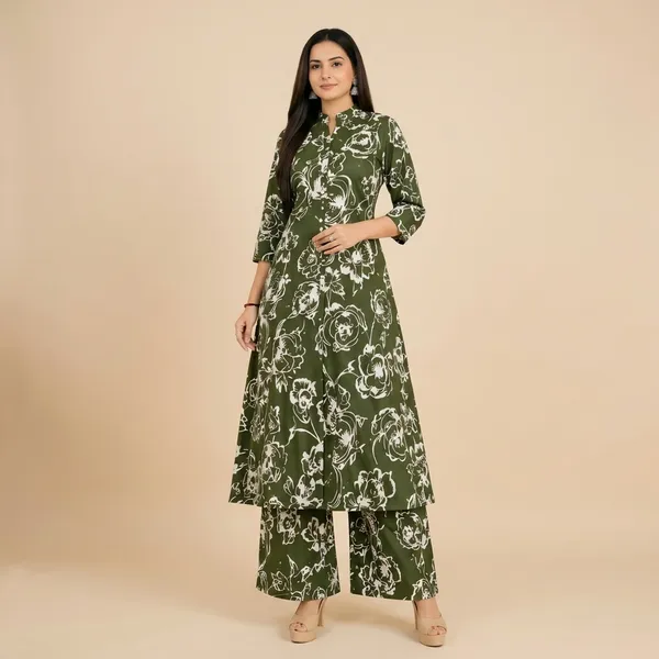 Green_Cotton_Co_Ord_Set_For_Women