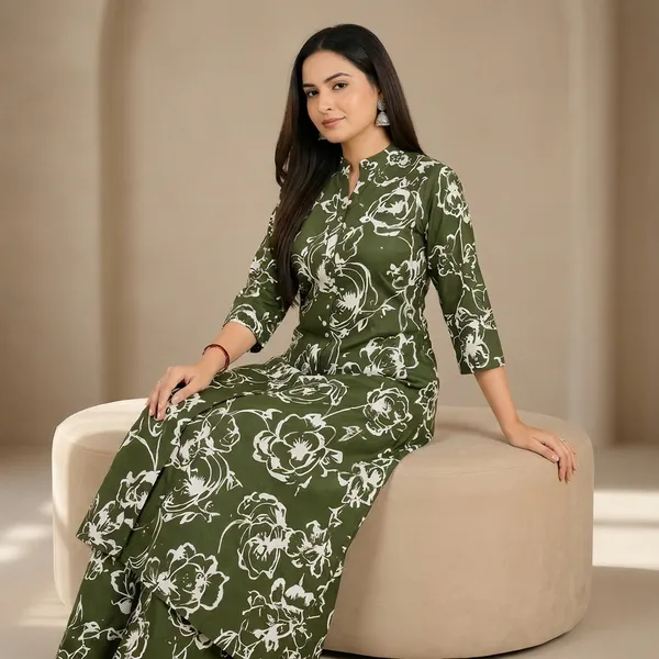 Green_Cotton_Co_Ord_Set_For_Women