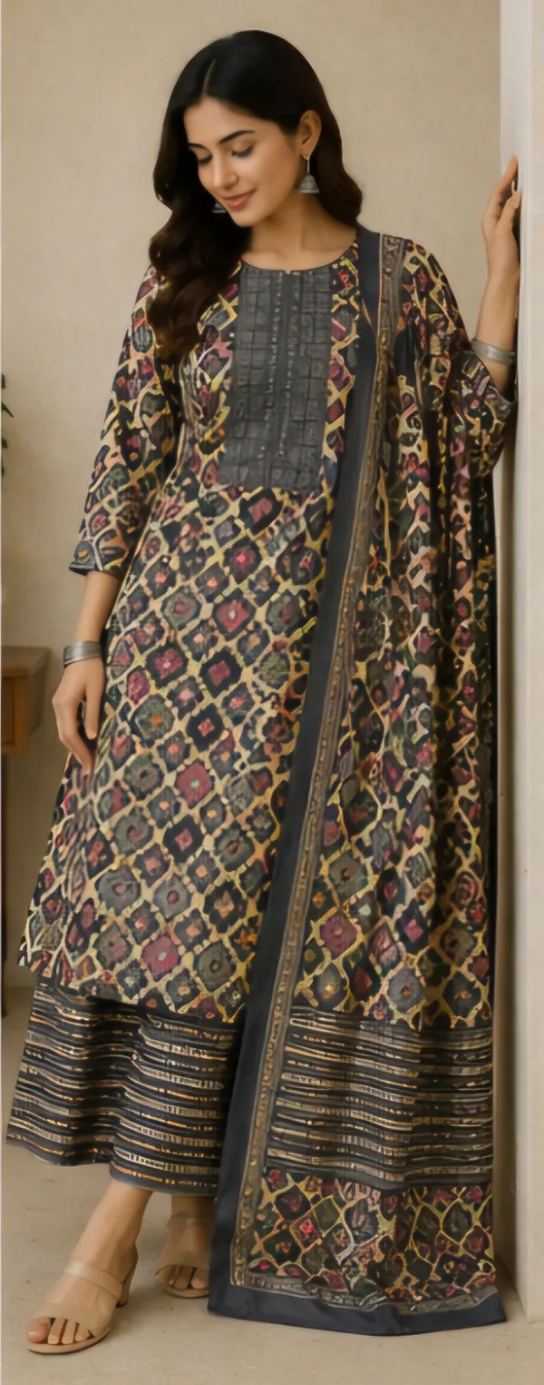 Multicolor_Cotton_Unstitched_Suit_Set_For_Women
