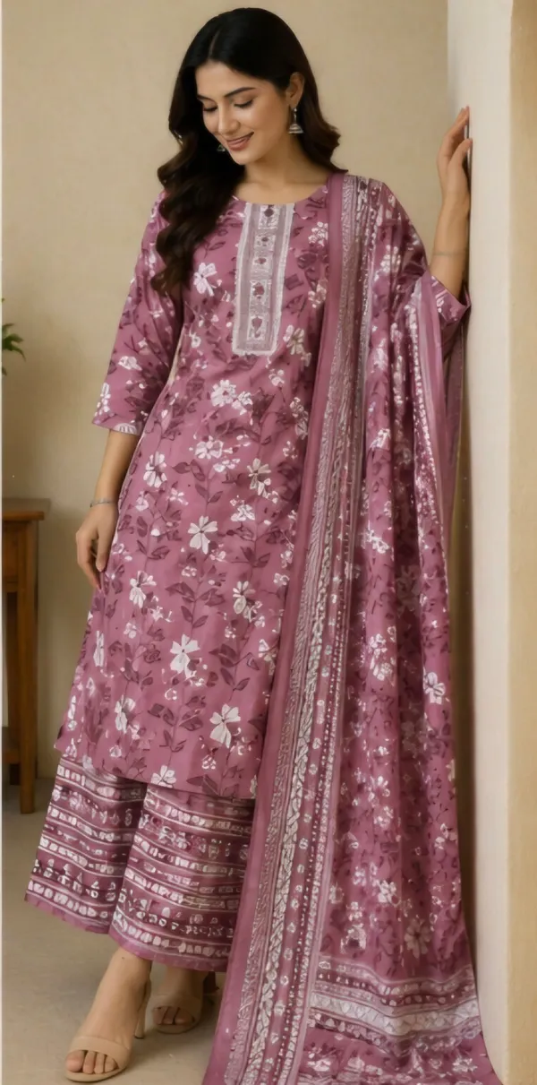 Pink_Cotton_Unstitched_Suit_Set_For_Women