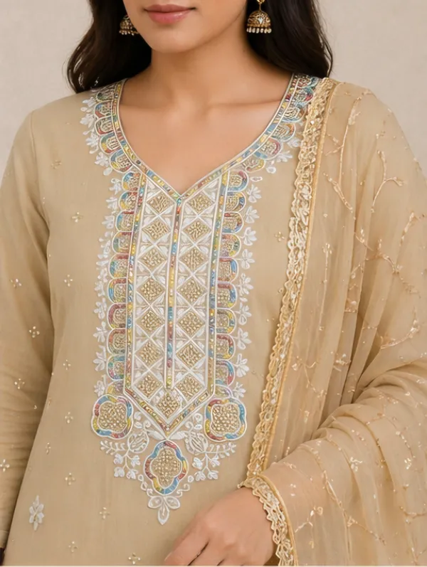 Beige_Cotton_Unstitched_Suit_Set_For_Women