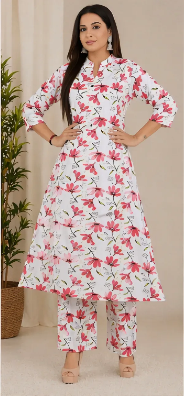 Pink_And_White_Cotton_Co_Ord_Set_For_Women