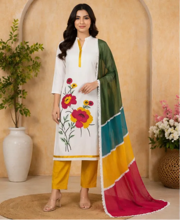 Multicolor_Cotton_Unstitched_Suit_Set_For_Women