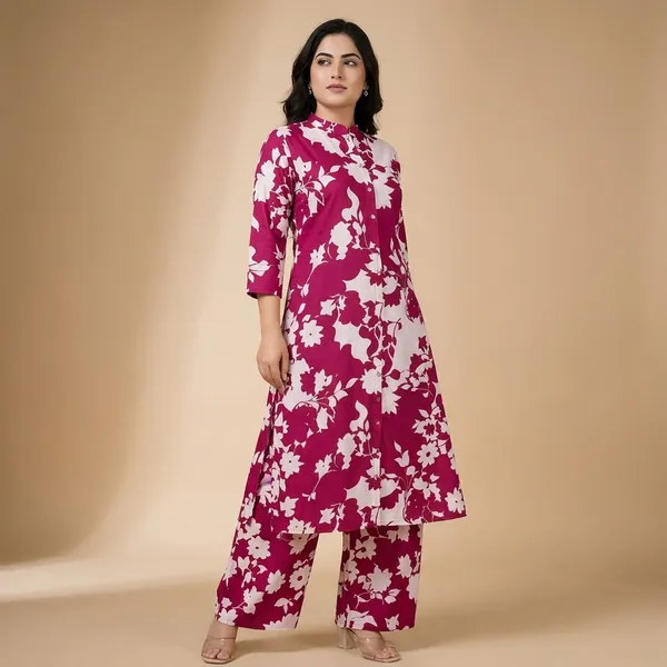 Pink_Cotton_Co_Ord_Set_For_Women