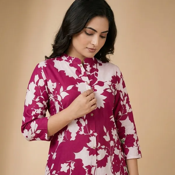 Pink_Cotton_Co_Ord_Set_For_Women