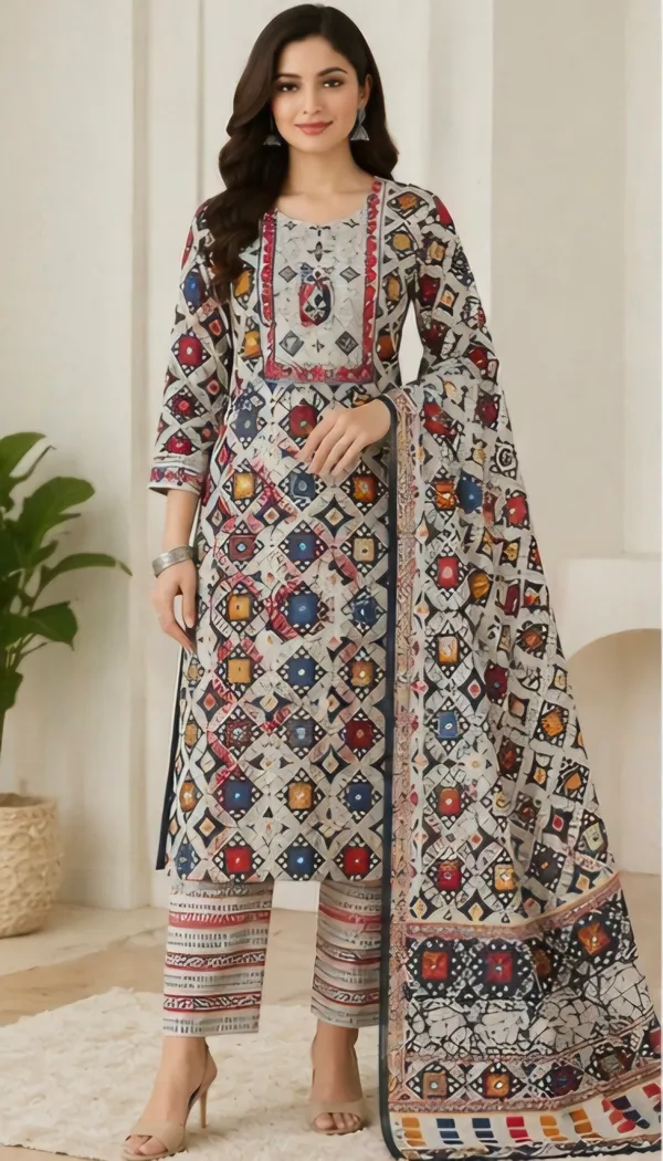 Multicolor_Cotton_Unstitched_Suit_Set_For_Women