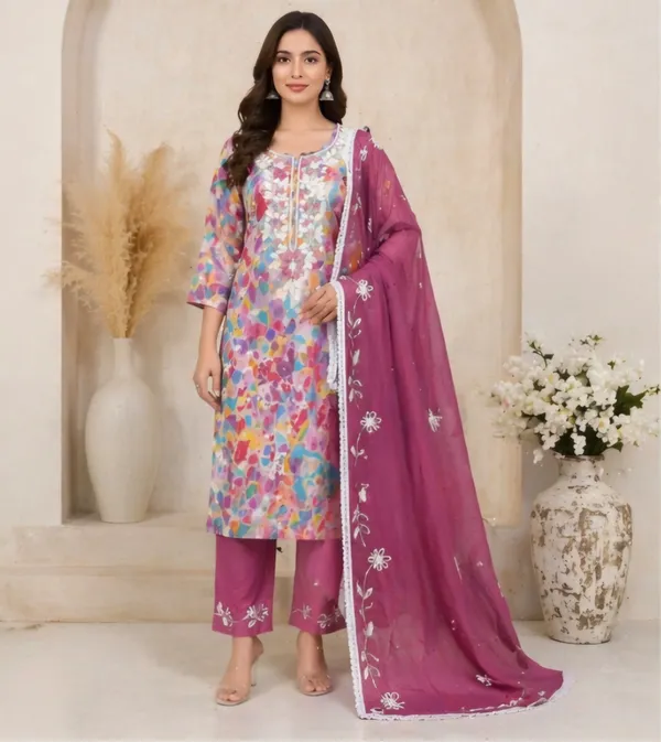 Multicolor_Cotton_Unstitched_Suit_Set_For_Women