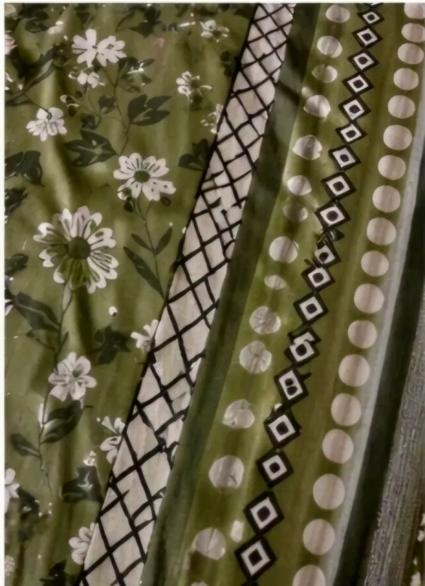 Green_Cotton_Unstitched_Suit_Set_For_Women