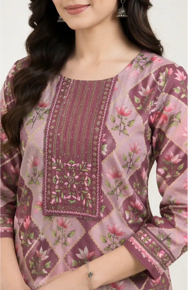 Pink_Cotton_Unstitched_Suit_Set_For_Women