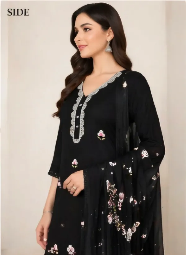 Black_Silk_Unstitched_Suit_Set_For_Women