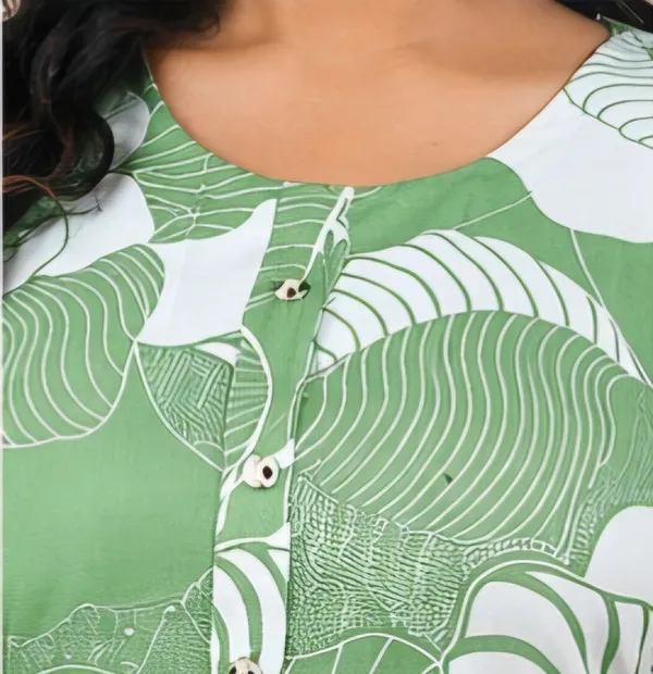 Green_Rayon_Kurti_For_Women