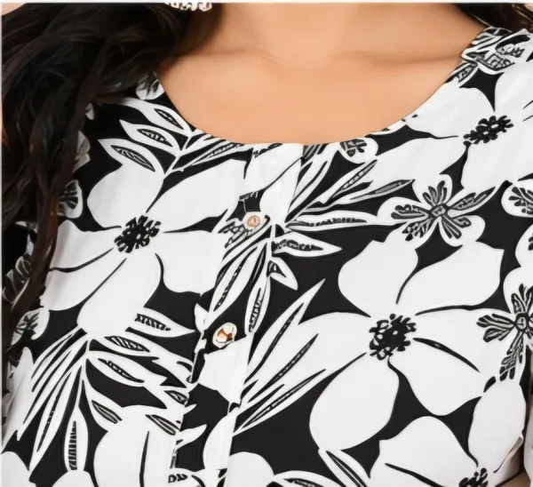 Black_And_White_Rayon_Kurti_For_Women