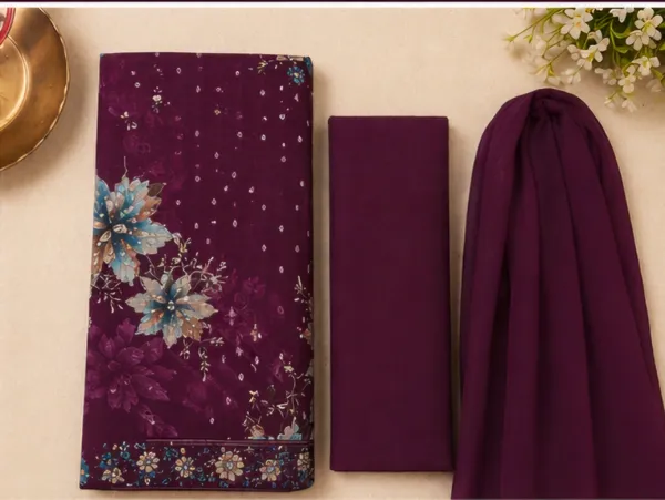 Wine_Rayon_Unstitched_Suit_Set_For_Women