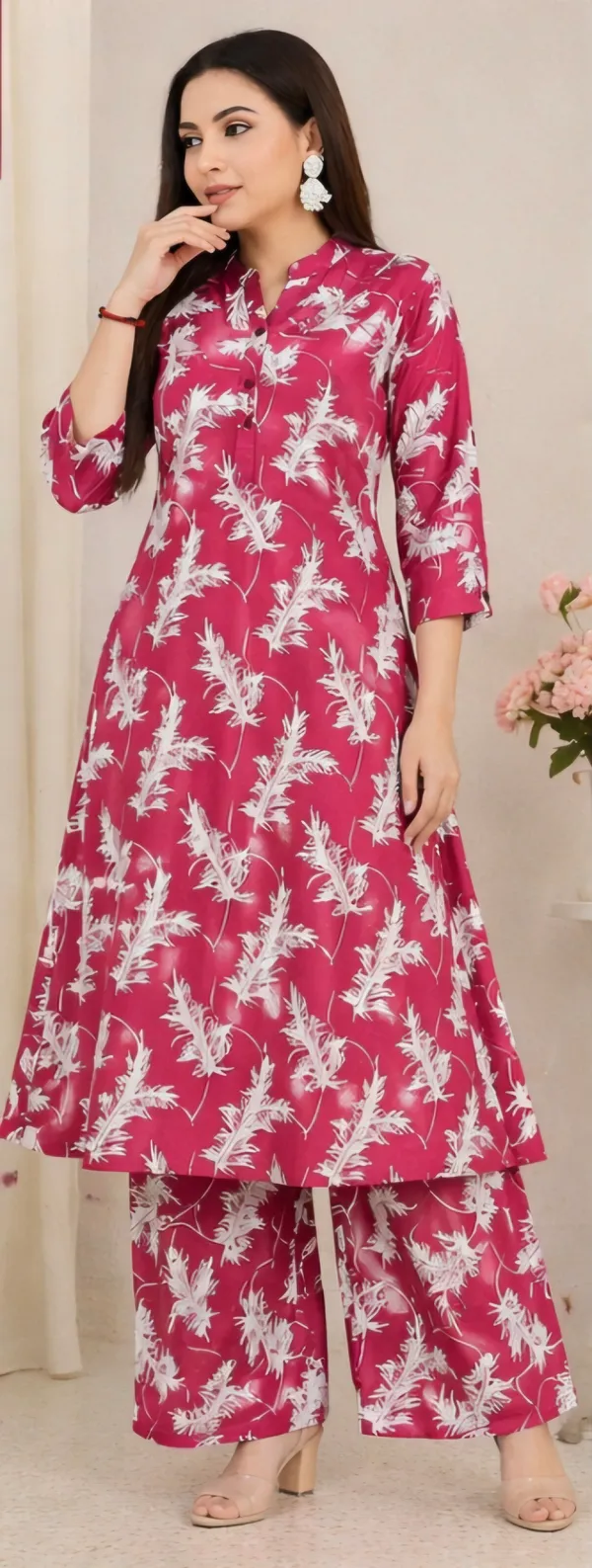 Pink_Rayon_Co_Ord_Set_For_Women