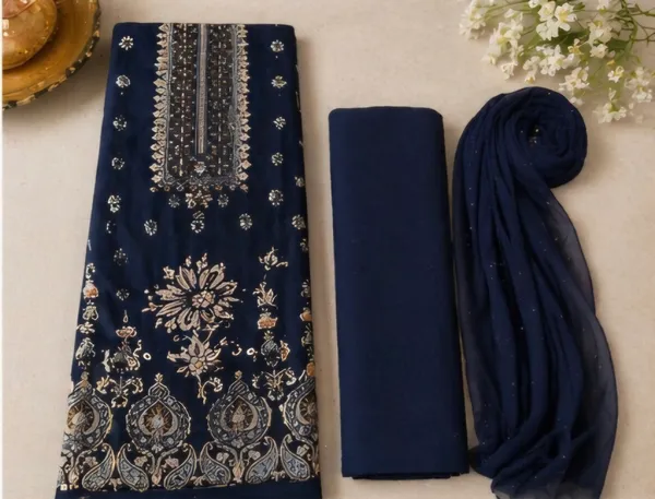 Navy_Blue_Rayon_Unstitched_Suit_Set_For_Women