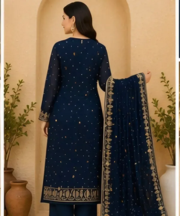 Navy_Blue_Georgette_Unstitched_Suit_Set_For_Women
