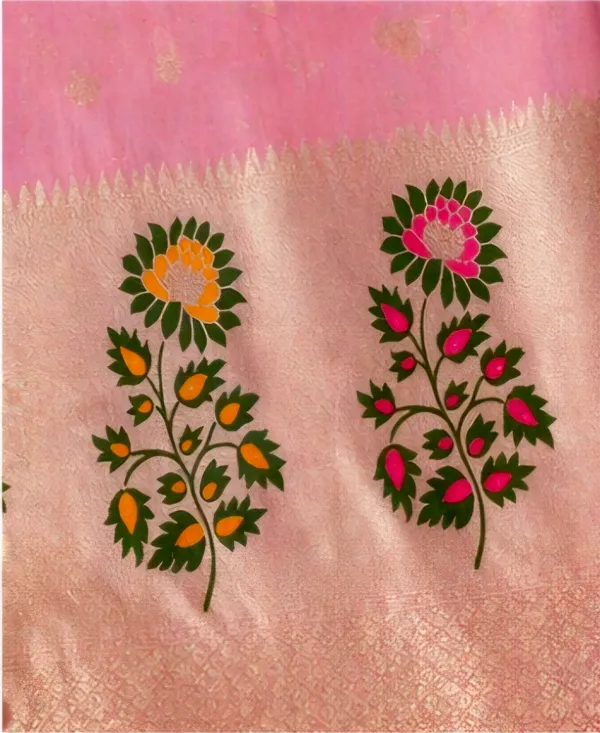 Pink_Banarasi_Jacquard_Unstitched_Suit_Set_For_Women