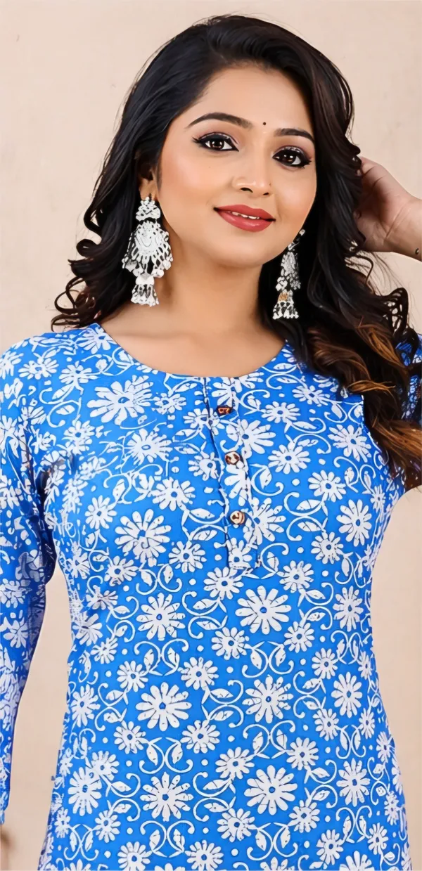 Blue_Rayon_Kurti_For_Women