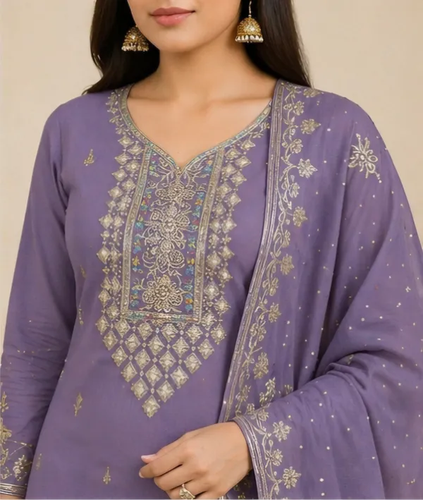 Lavender_Cotton_Unstitched_Suit_Set_For_Women