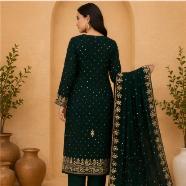 Green_Georgette_Unstitched_Suit_Set_For_Women