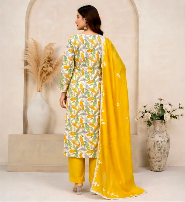 Yellow_Silk_Unstitched_Suit_Set_For_Women