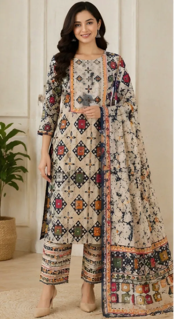 Multicolor_Cotton_Unstitched_Suit_Set_For_Women