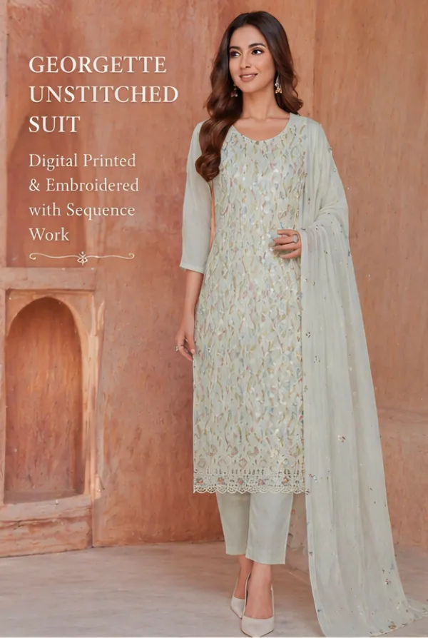 Light_Green_Georgette_Unstitched_Suit_Set_For_Women