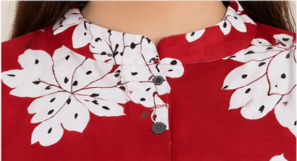 Red_Cotton_Co_Ord_Set_For_Women
