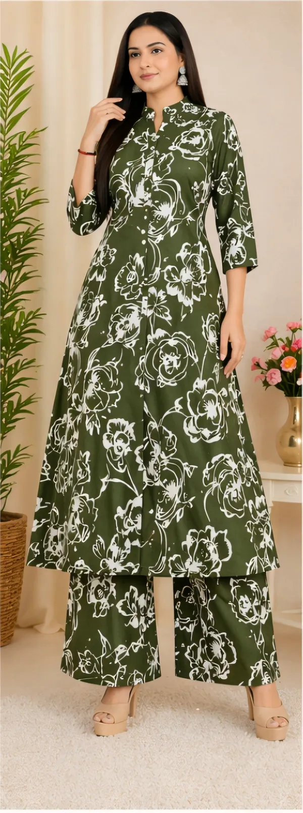 Green_Cotton_Co_Ord_Set_For_Women