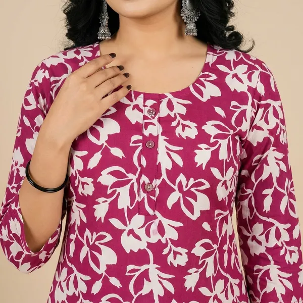 Pink_Rayon_Kurti_For_Women