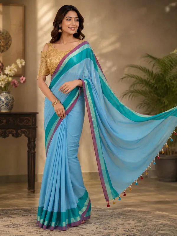 Cotton_saree_with_Multicolour__Border