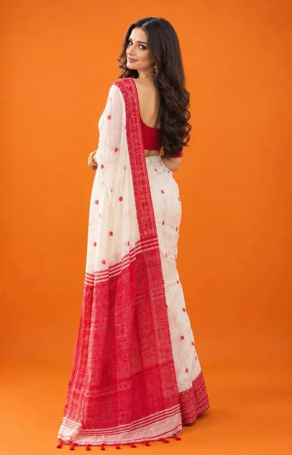 Cotton_blend_saree_with_ethnic_Geometric_Border