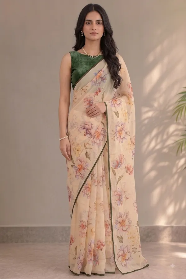 Beautiful_Floral_Printed_Saree_with_Katdana_Work