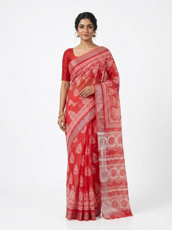 Beautiful_Printed_Saree_with_Traditional_Zari_Border_for_Women