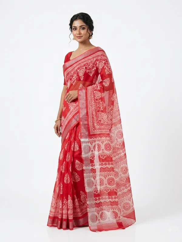 Beautiful_Printed_Saree_with_Traditional_Zari_Border_for_Women