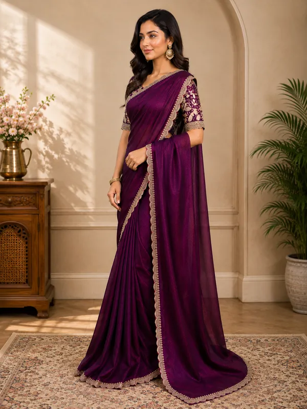 Beautiful_Saree_with_Intricate_Lace_Border_for_Party_&_Festive_Wear