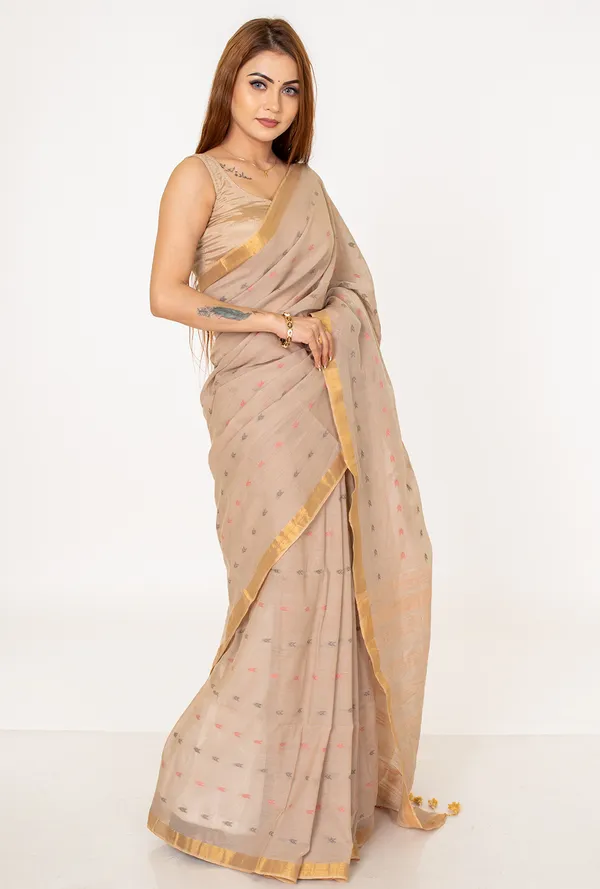 Cotton__grey_Saree_with_Woven_Butti