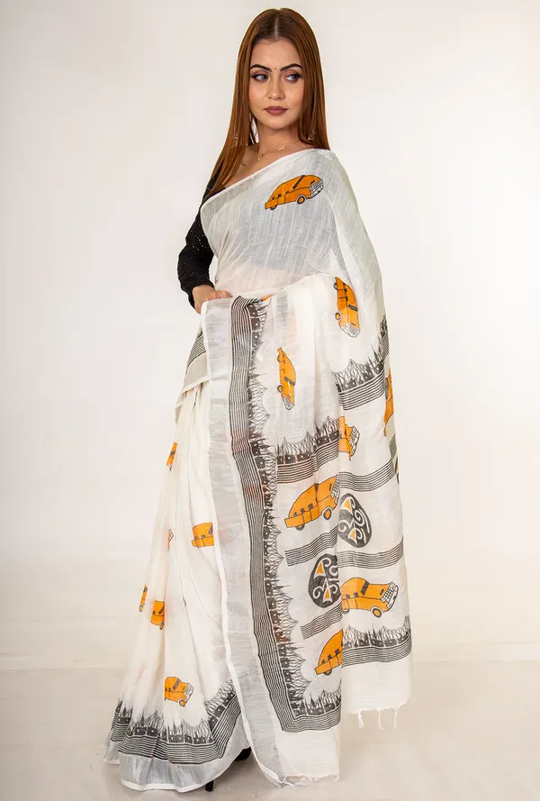 Cotton_blend_graphic_print_saree