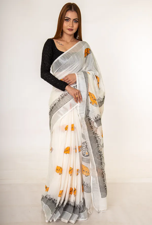 Cotton_blend_graphic_print_saree