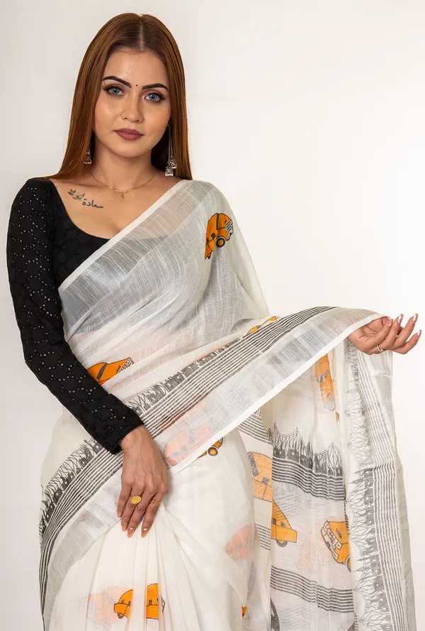 Cotton_blend_graphic_print_saree