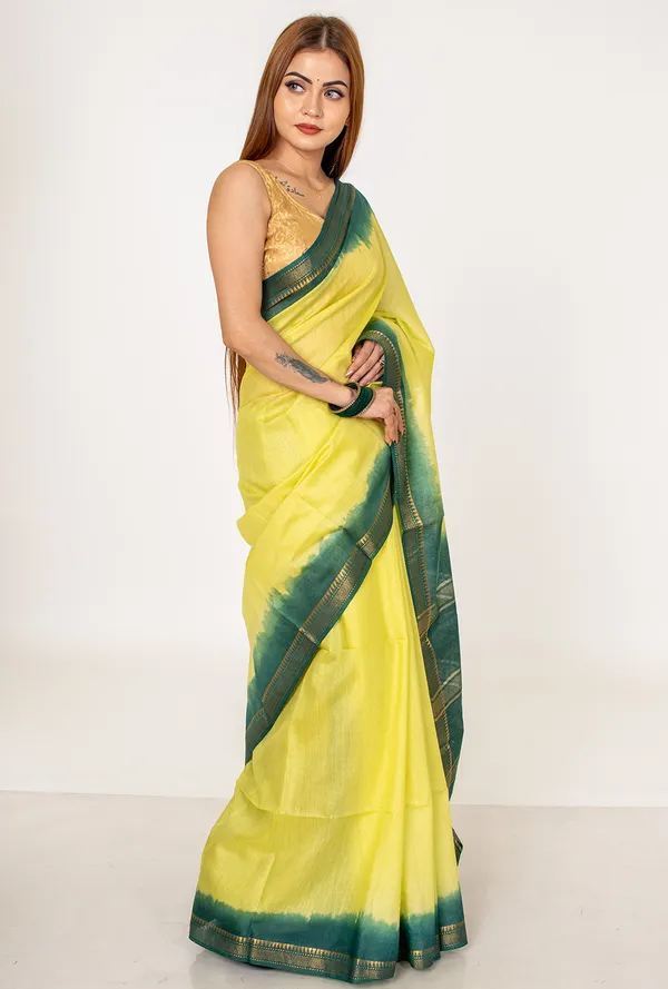 Cotton_green_silk_saree