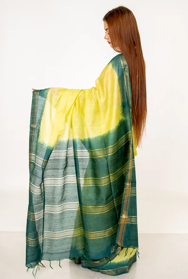 Cotton_green_silk_saree