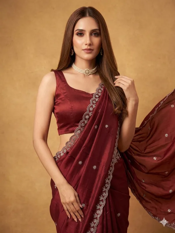 Designer_Saree_with_Delicate_Silver_Embroidered_Border_and_Intricate_Sequin_Motifs_for_Women